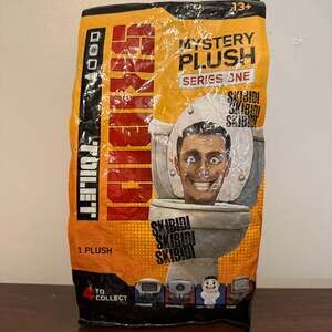 Lot Of 2 Skibidi Toilet Mystery Plush Series 1, New Unopened